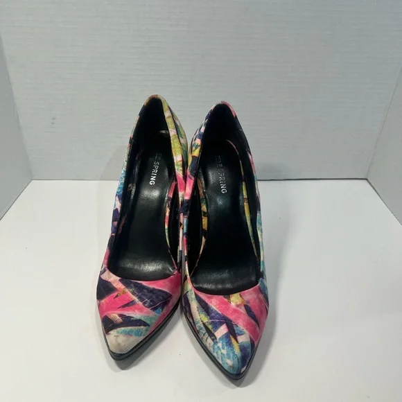 Call It Spring Multicolor Patterned Heels - Picture 2 of 6